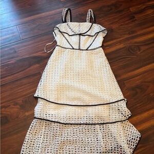 Chic Black and White Dress